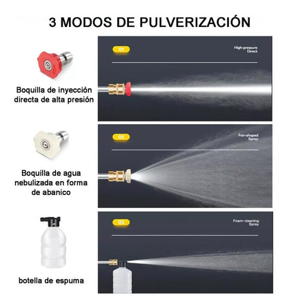 ¡Revoluciona tu limpieza! Hidrolavadora Portátil Ultra Potente – Compacta, Versátil y Lista para Cualquier Reto